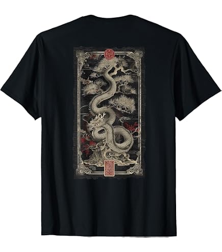 Amazon.com: Red Japanese Dragon y2k Aesthetic Grunge 90s Chinese